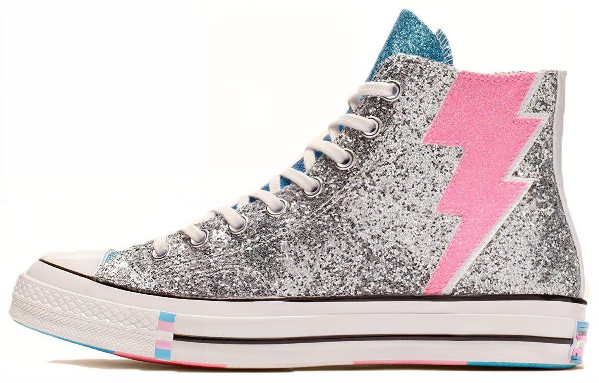 

Кеды унисекс Converse 1970s Pride High Top серебристые 45 EU, Серебристый, 1970s Pride High Top