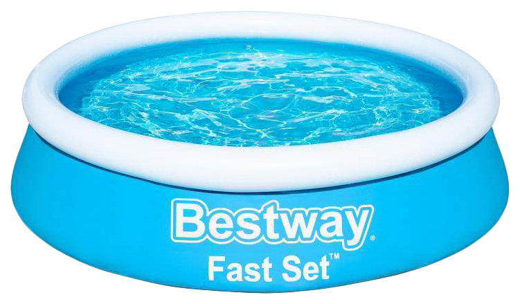 

Надувной бассейн Bestway Fast Set 57392 183x183x51 см, Голубой, Fast Set