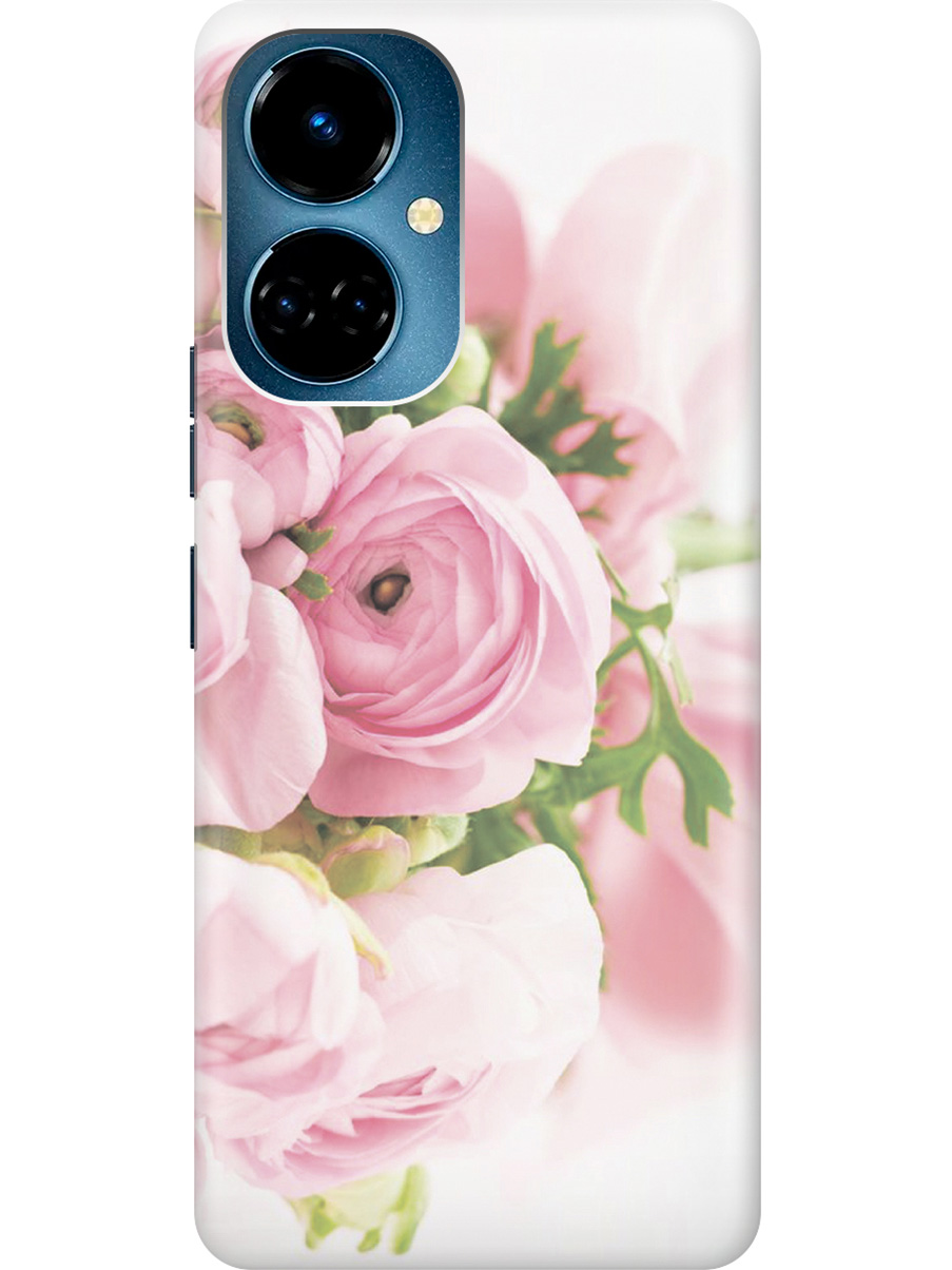 

Силиконовый чехол на Tecno Camon 19 / 19 Pro с рисунком "Розовые розы", Белый;розовый, 20011877
