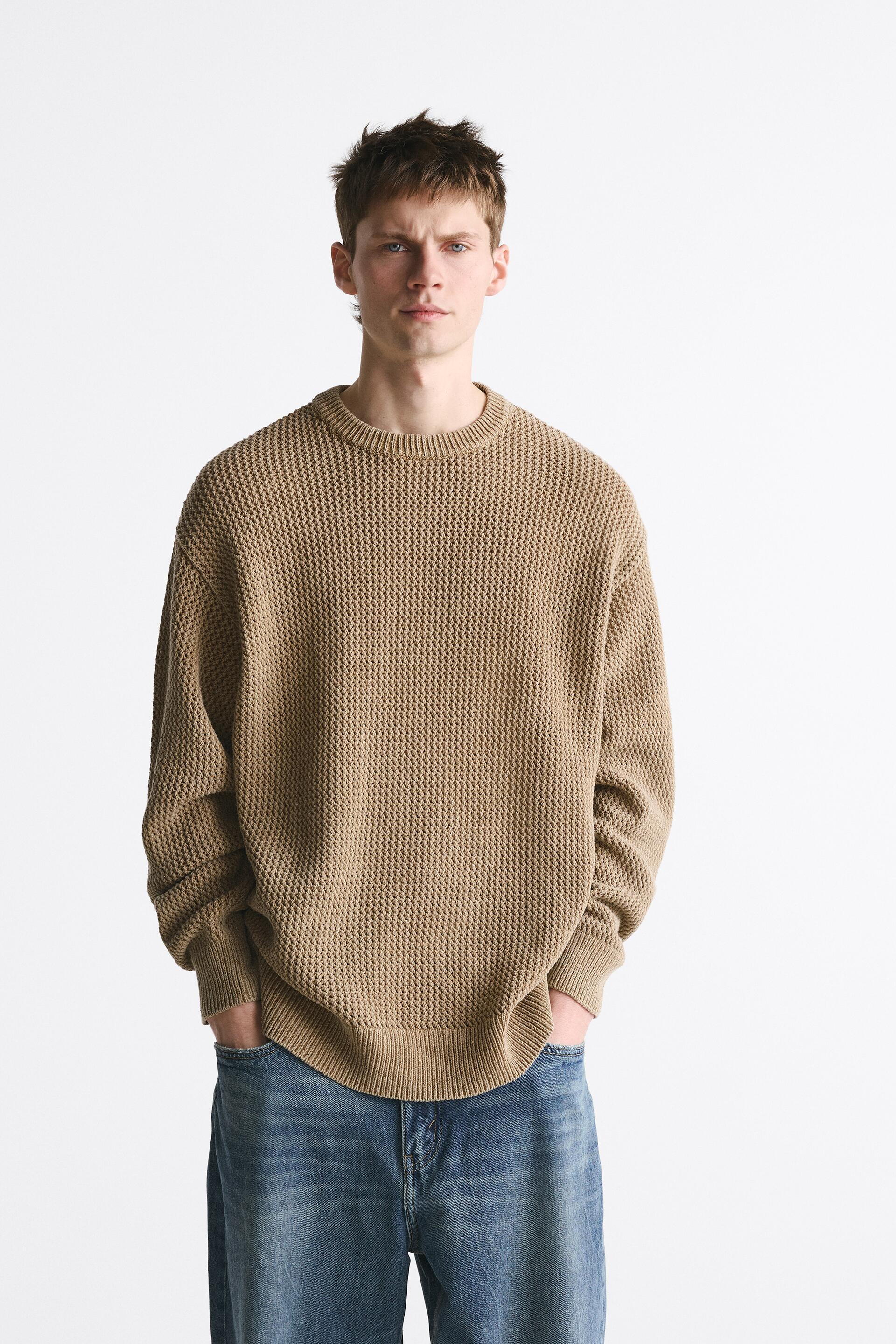 

Джемпер мужской ZARA 07140403 бежевый L (доставка из-за рубежа), 07140403