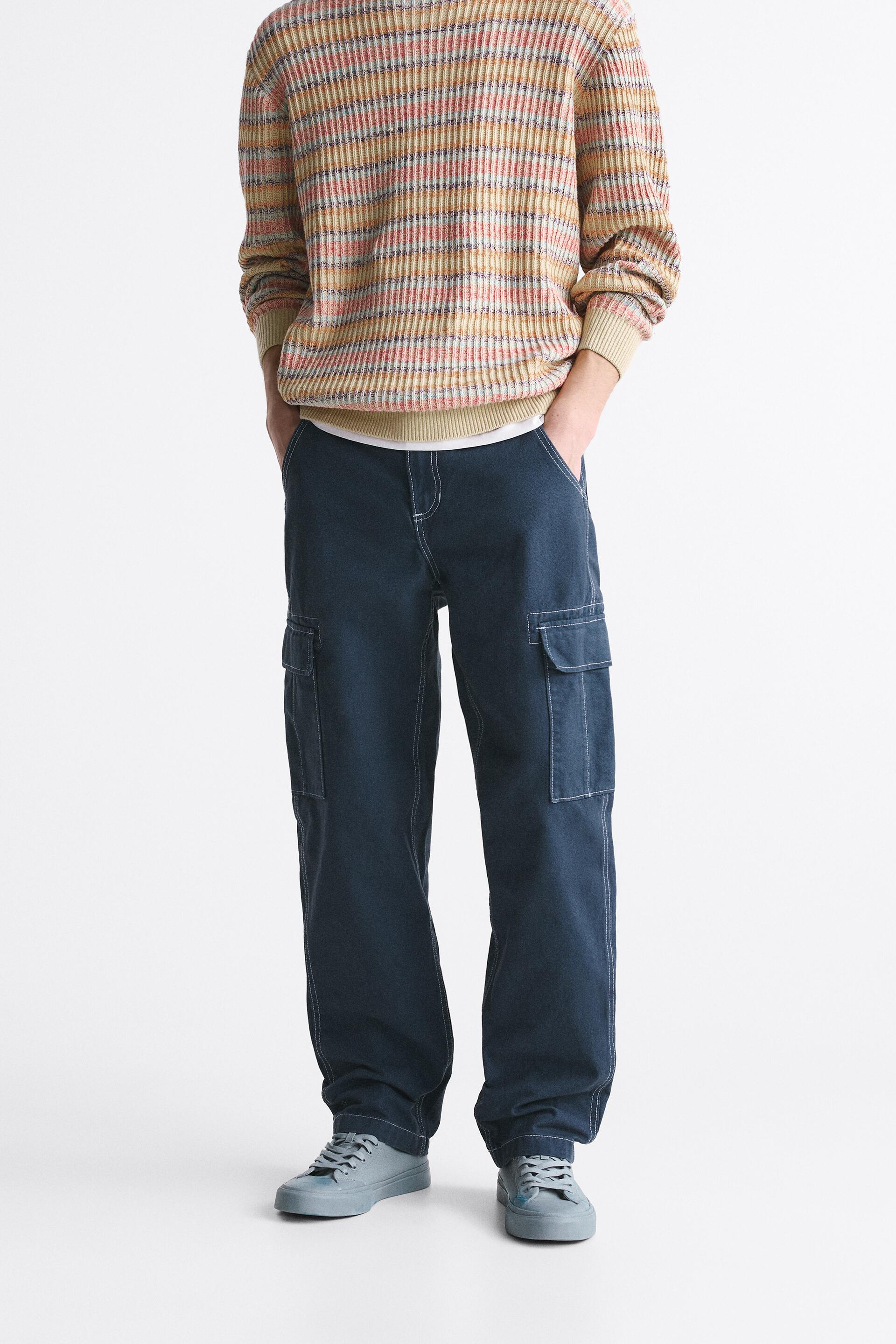 

Джинсы мужские ZARA 06987438 синие 38 (доставка из-за рубежа), Синий, 06987438