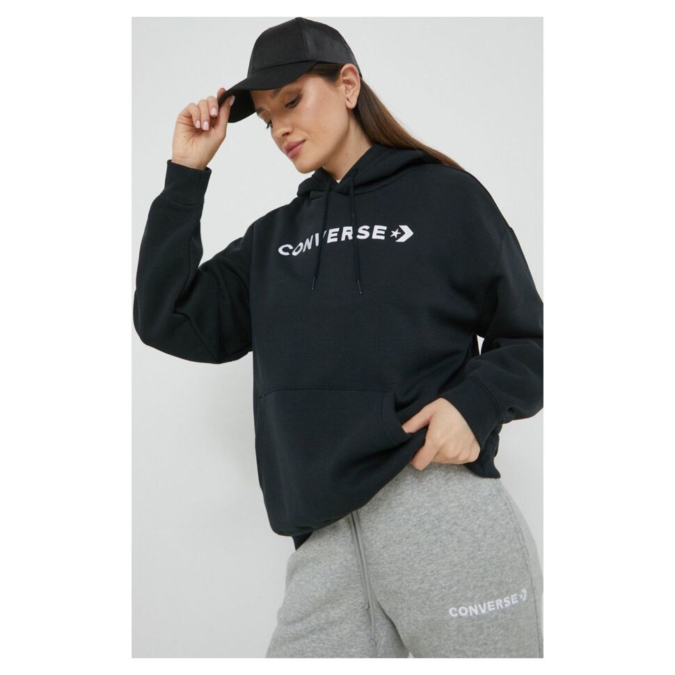 

Толстовка женская Converse 10024372001 черная S, 10024372001