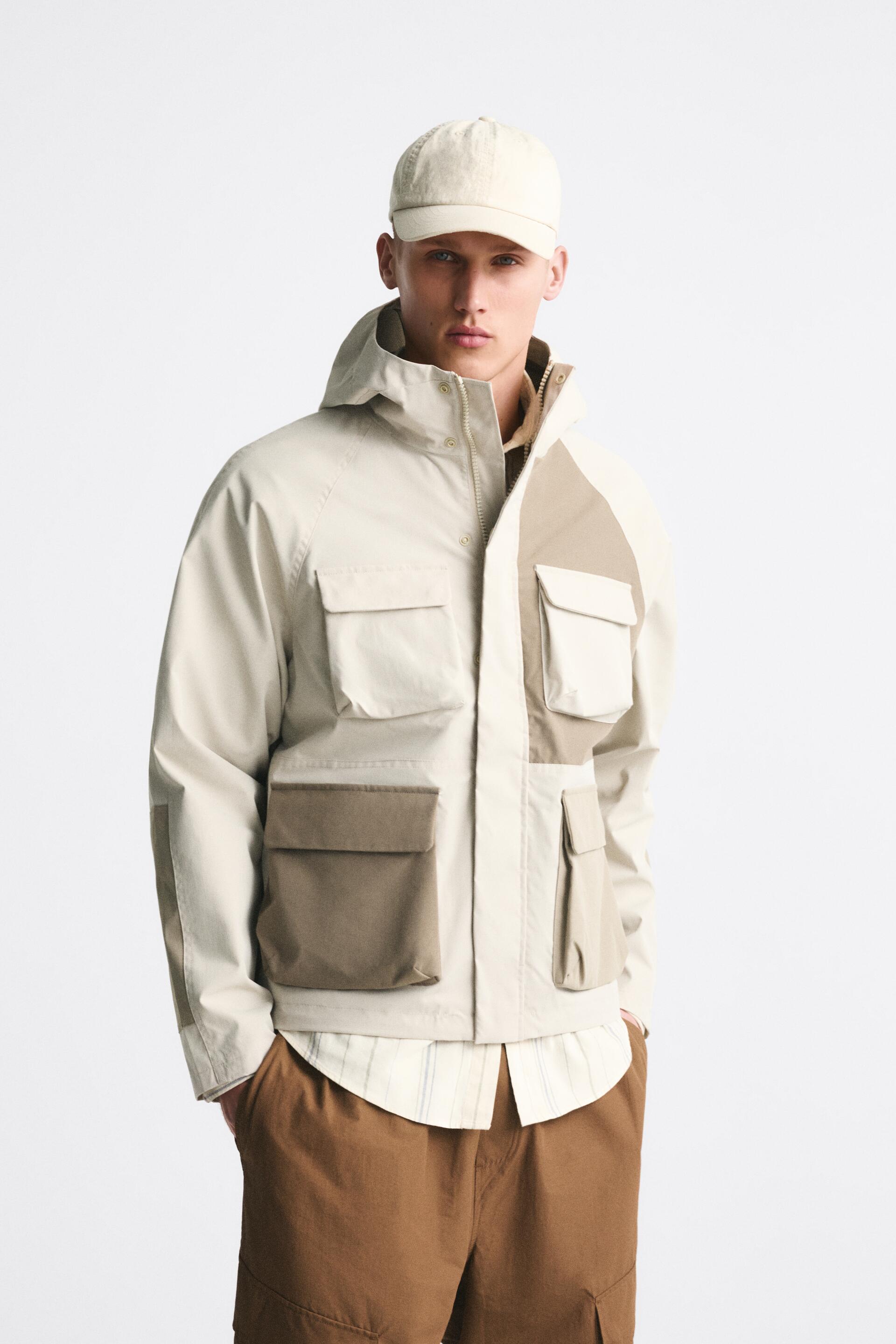 

Ветровка мужская ZARA 06985408 бежевая XL (доставка из-за рубежа), 06985408
