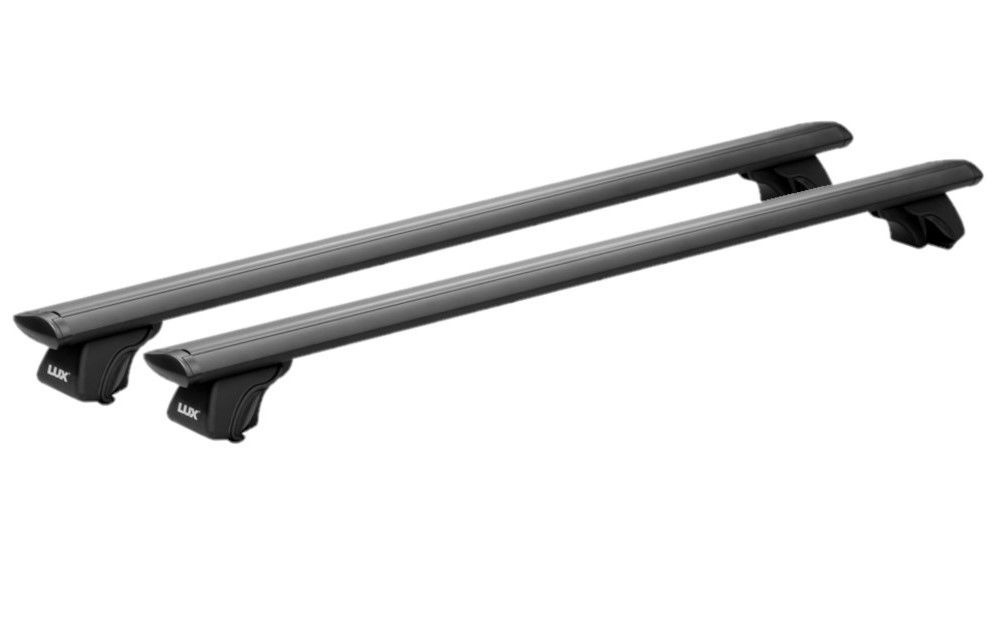

Багажник на крышу LUX КЛАССИК черные дуги аэро-тревел (82мм) 1,2м Порше Кайен 2002-2009, Черный