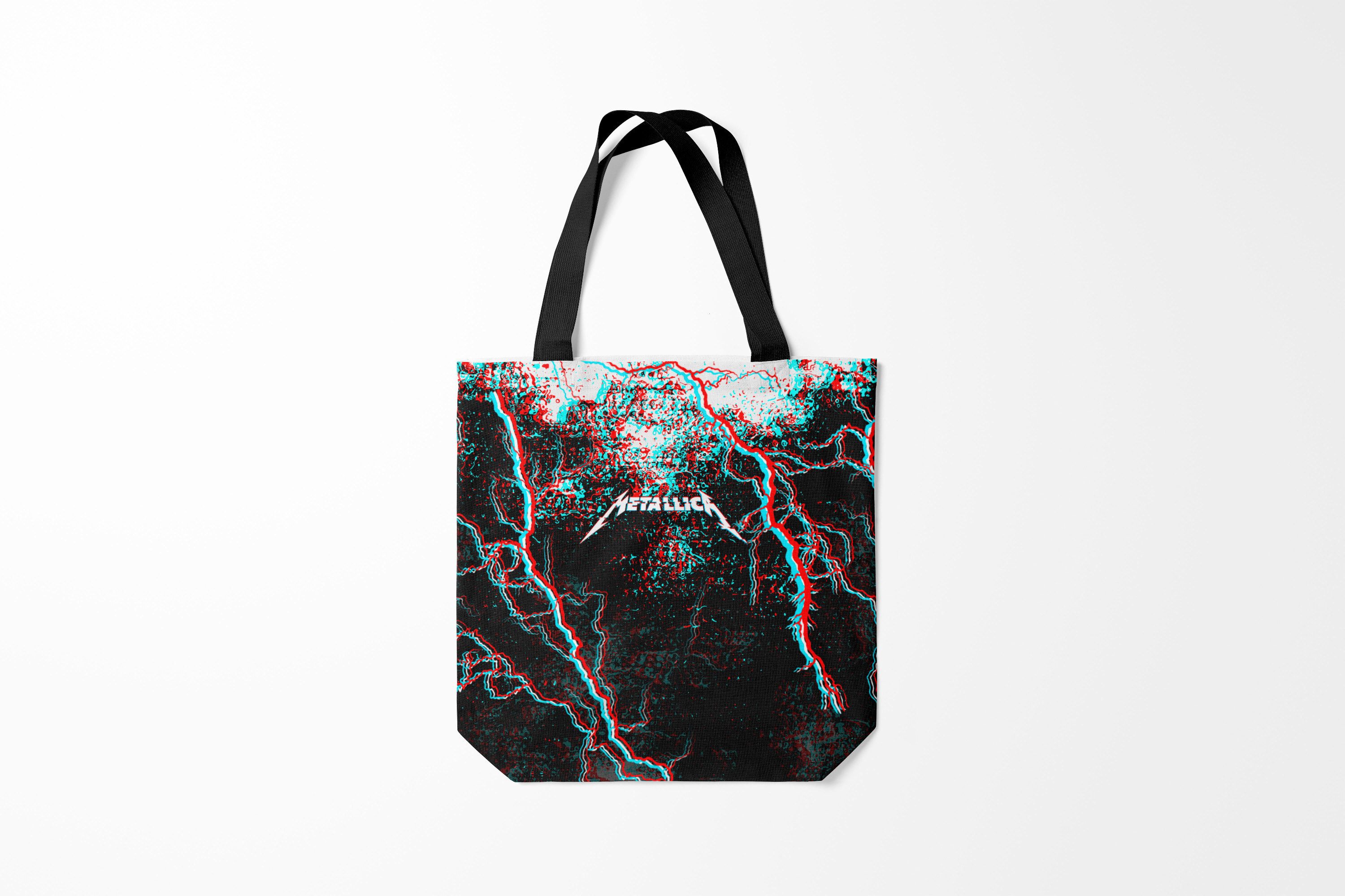 

Сумка шoппер унисекс Burnettie Metallica GLITCH STORM, черный, Metallica GLITCH STORM