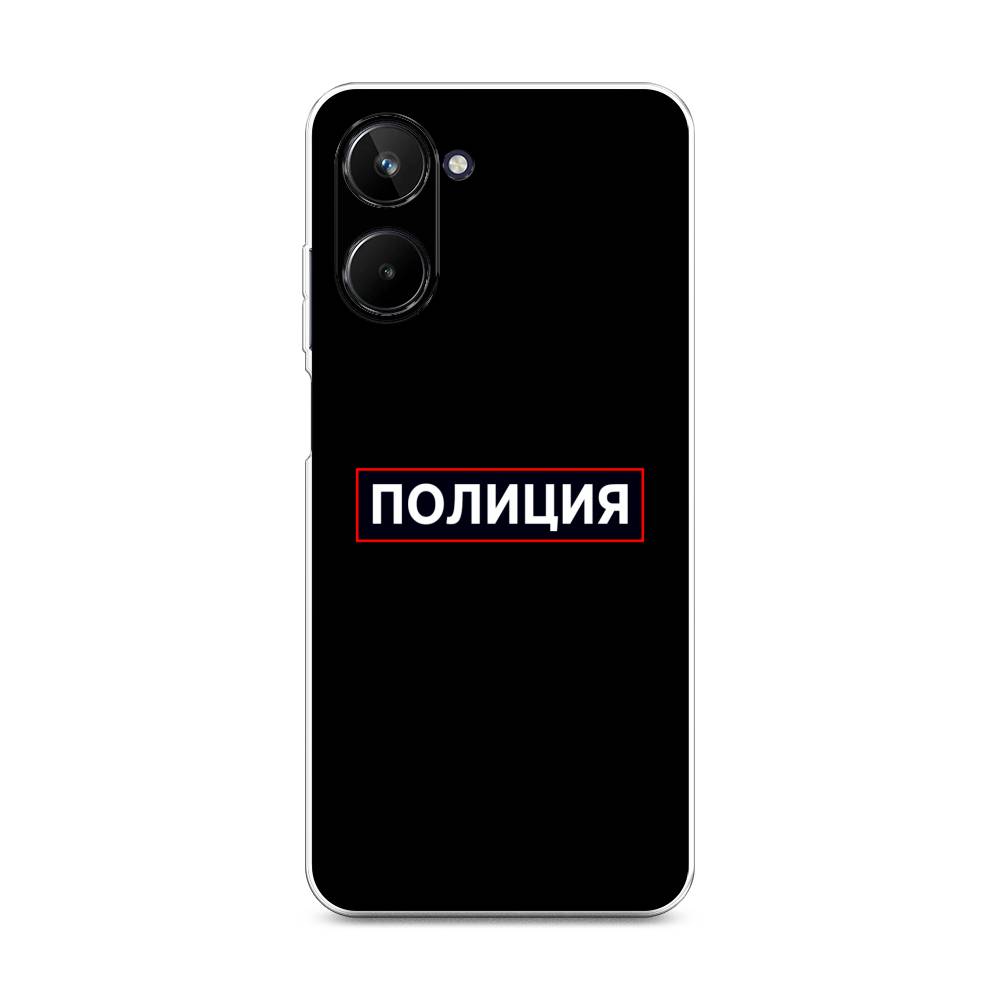 

Чехол Awog на Realme 10 4G "Police logo", Черный;белый;красный, 2512150-5