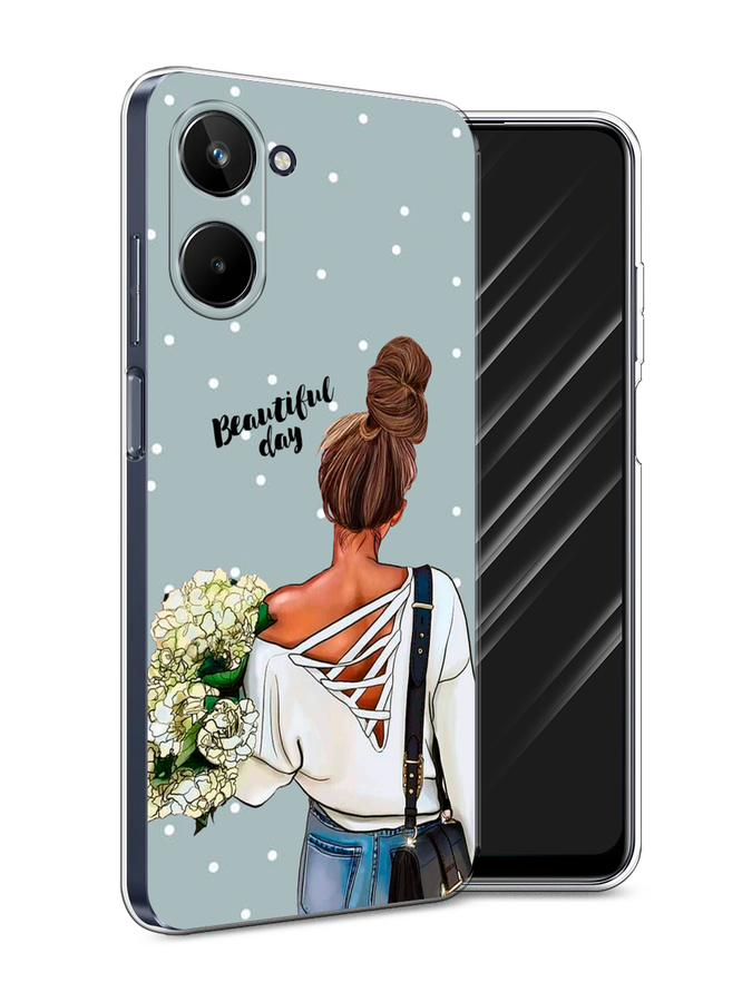 

Чехол Awog на Realme 10 4G "Beautiful day", Голубой;коричневый;бежевый, 2512150-6