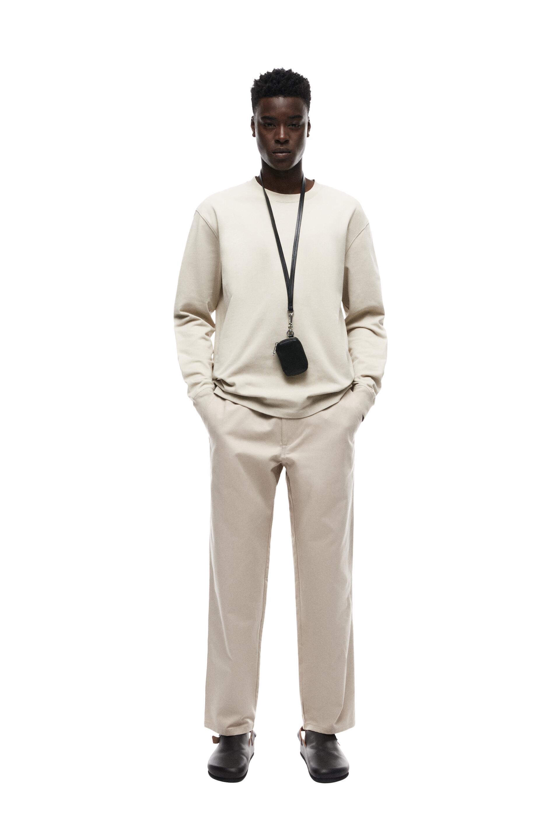 

Брюки мужские ZARA 06861408 коричневые XL (доставка из-за рубежа), Коричневый, 06861408