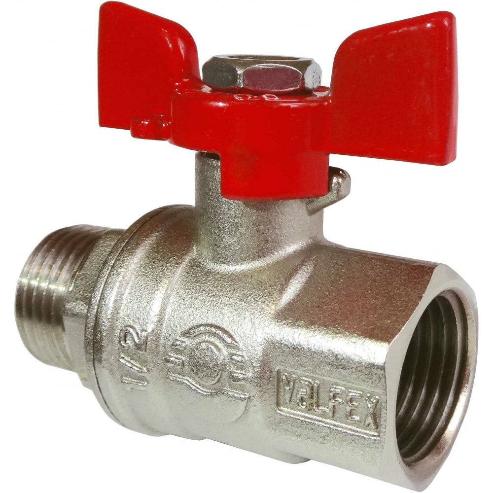 

Шаровой кран VALFEX PREMIUM для воды, 3/4" ВР/НР, бабочка VF.218.NB1.034.PREMIUM