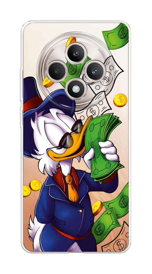 

Чехол на Oppo Reno 12F "Scrooge McDuck with Money", Синий;зеленый;белый, 2517850-1
