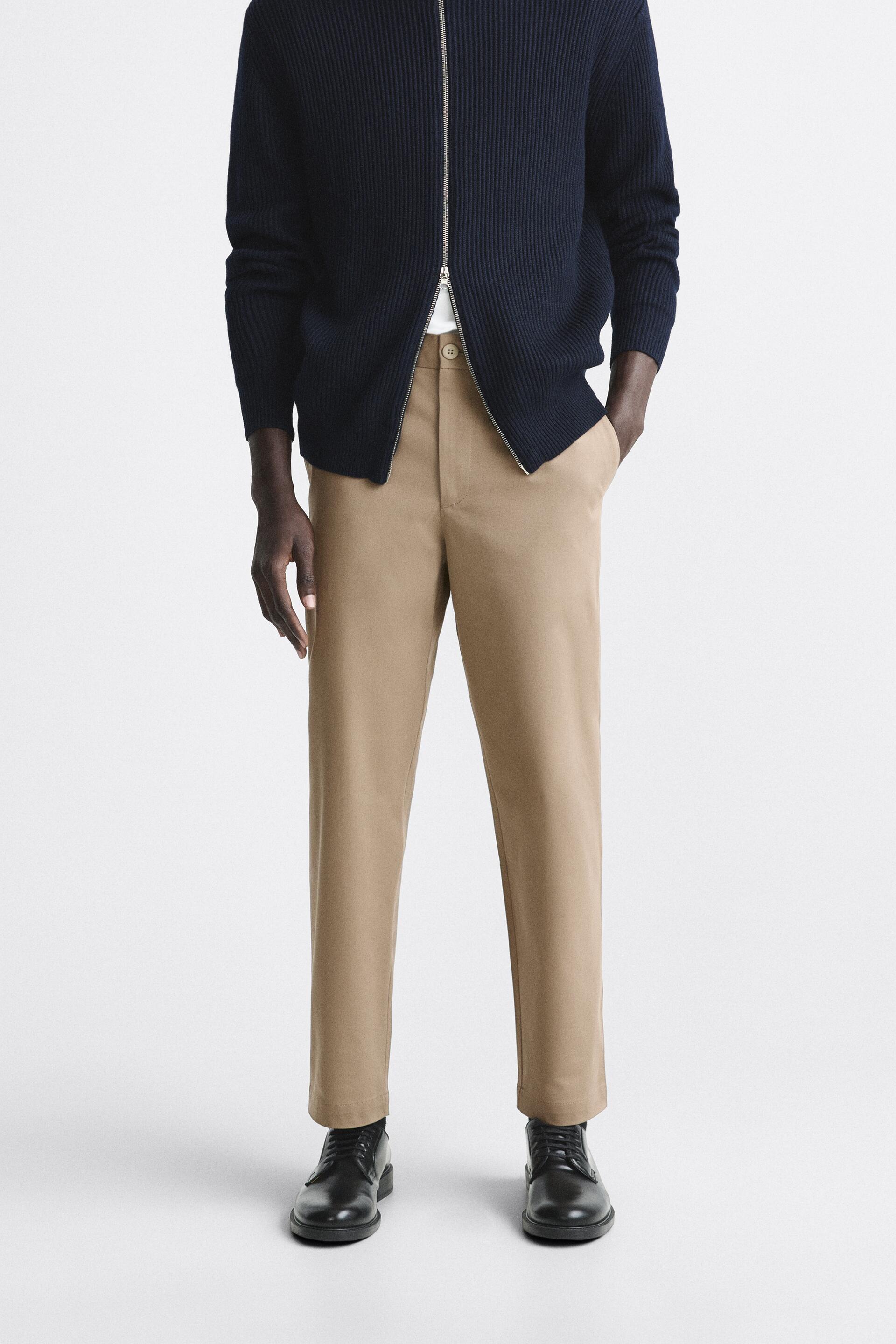 

Брюки мужские ZARA 06861133 бежевые 38 (доставка из-за рубежа), 06861133