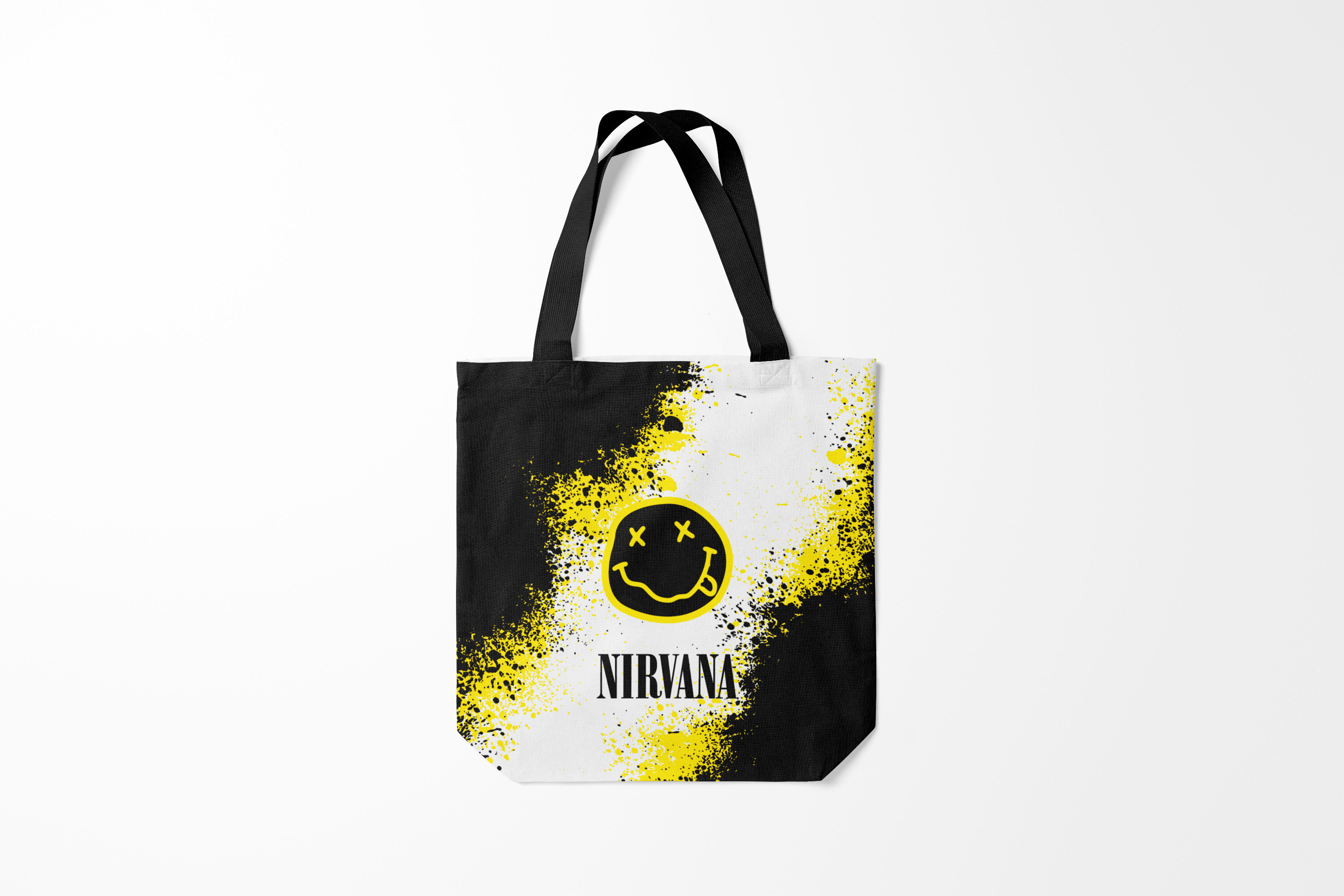 

Сумка шoппер унисекс Burnettie Nirvana, черный, Nirvana