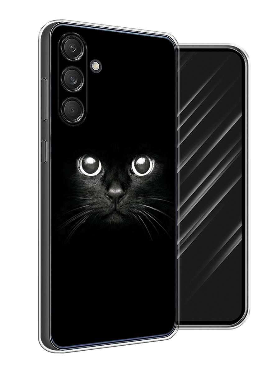 

Чехол Awog на Samsung Galaxy M55 "Взгляд черной кошки", Черный;белый;серый, 2109650-1