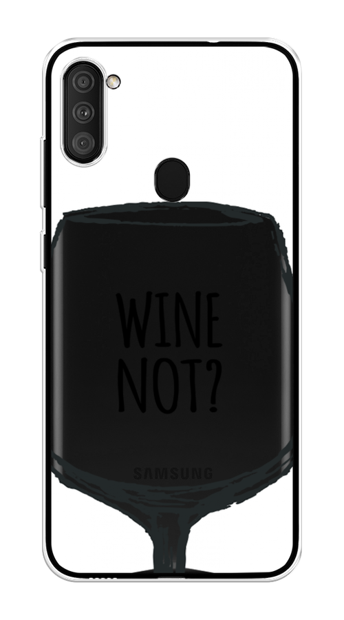 

Чехол на Samsung Galaxy M11 "Wine not white", Белый, 2100650-6