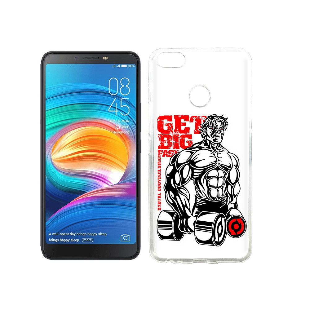 

Чехол MyPads Tocco для Tecno Camon X накаченное тело, Прозрачный, Tocco