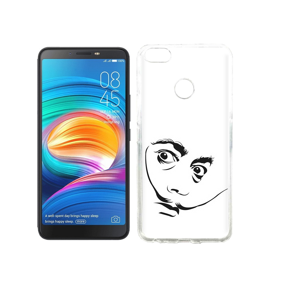 

Чехол MyPads Tocco для Tecno Camon X мужчина с длинными усами, Прозрачный, Tocco