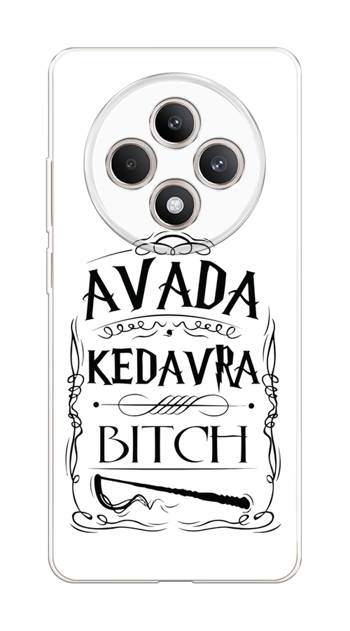 

Чехол на Oppo Reno 12F "Avada kedavra bitch", Белый;серый;черный, 2517850-1