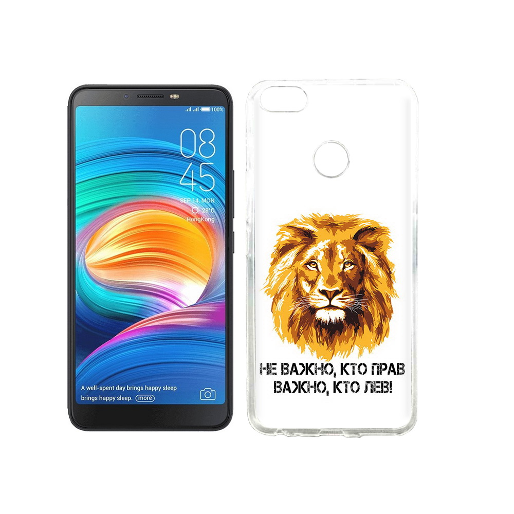 

Чехол MyPads Tocco для Tecno Camon X мудрый лев, Прозрачный, Tocco
