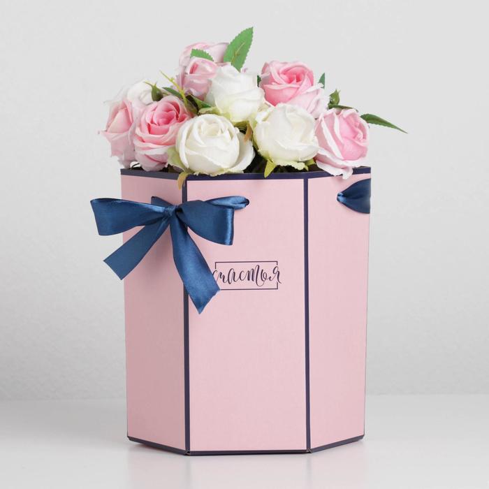 

Коробка складная Дарите Счастье Пудровый розовый 17 x 14,8 x 19,5 см