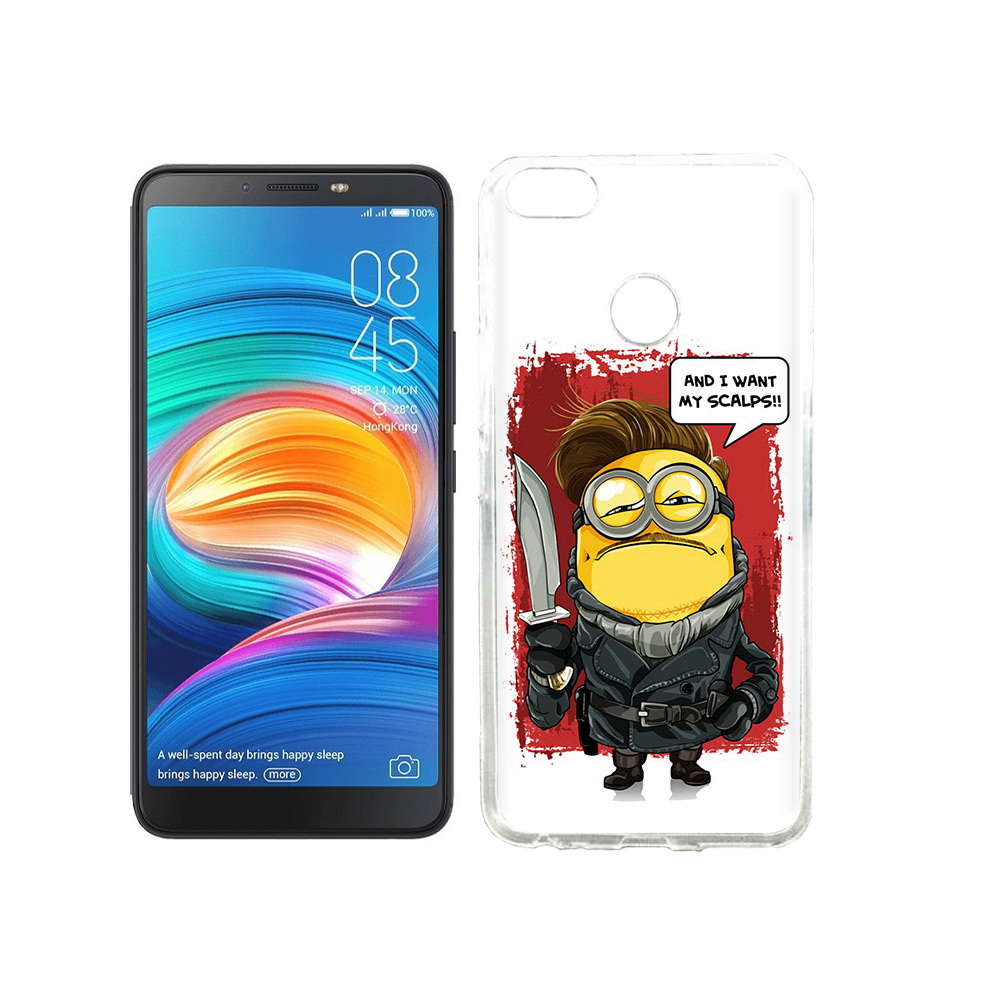 

Чехол MyPads Tocco для Tecno Camon X миньон убийца, Прозрачный, Tocco