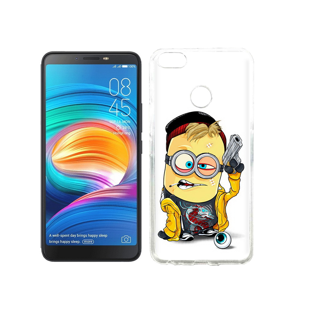 

Чехол MyPads Tocco для Tecno Camon X миньон бандит, Прозрачный, Tocco