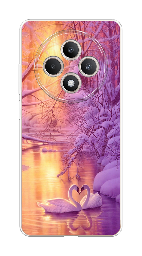 

Чехол на Oppo Reno 12F "Зима 1", Фиолетовый;желтый, 2517850-1