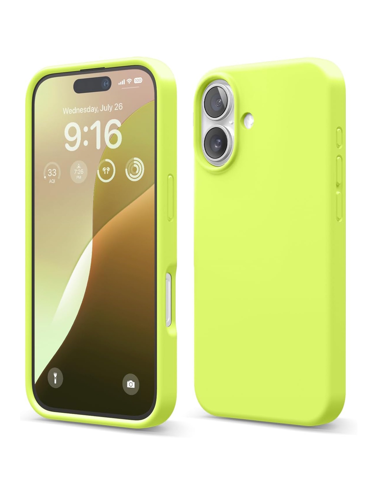 

Чехол Elago для iPhone 16 силиконовый Liquid silicone с Soft touch, желтый