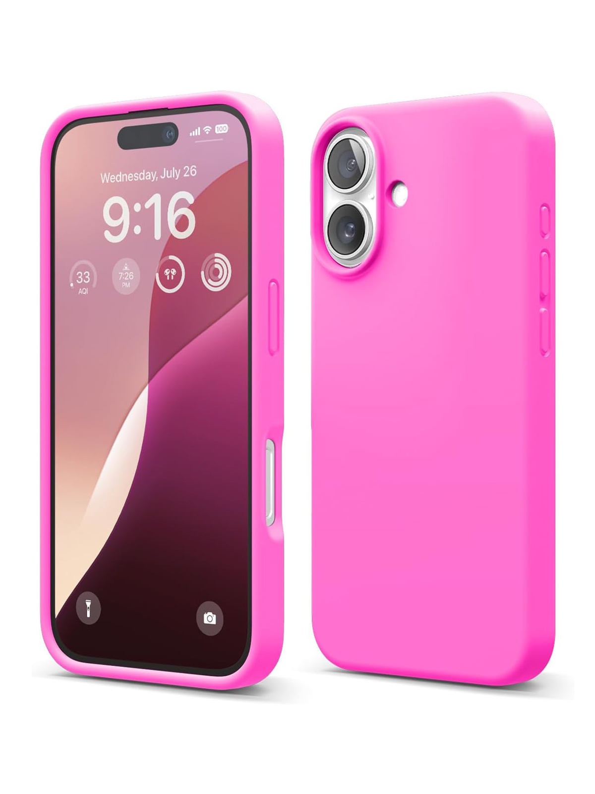 

Чехол Elago для iPhone 16 силиконовый Liquid silicone с Soft touch, красный