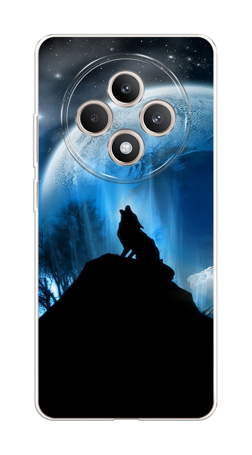 

Чехол на Oppo Reno 12F "Волк 2", Синий;черный;белый, 2517850-1