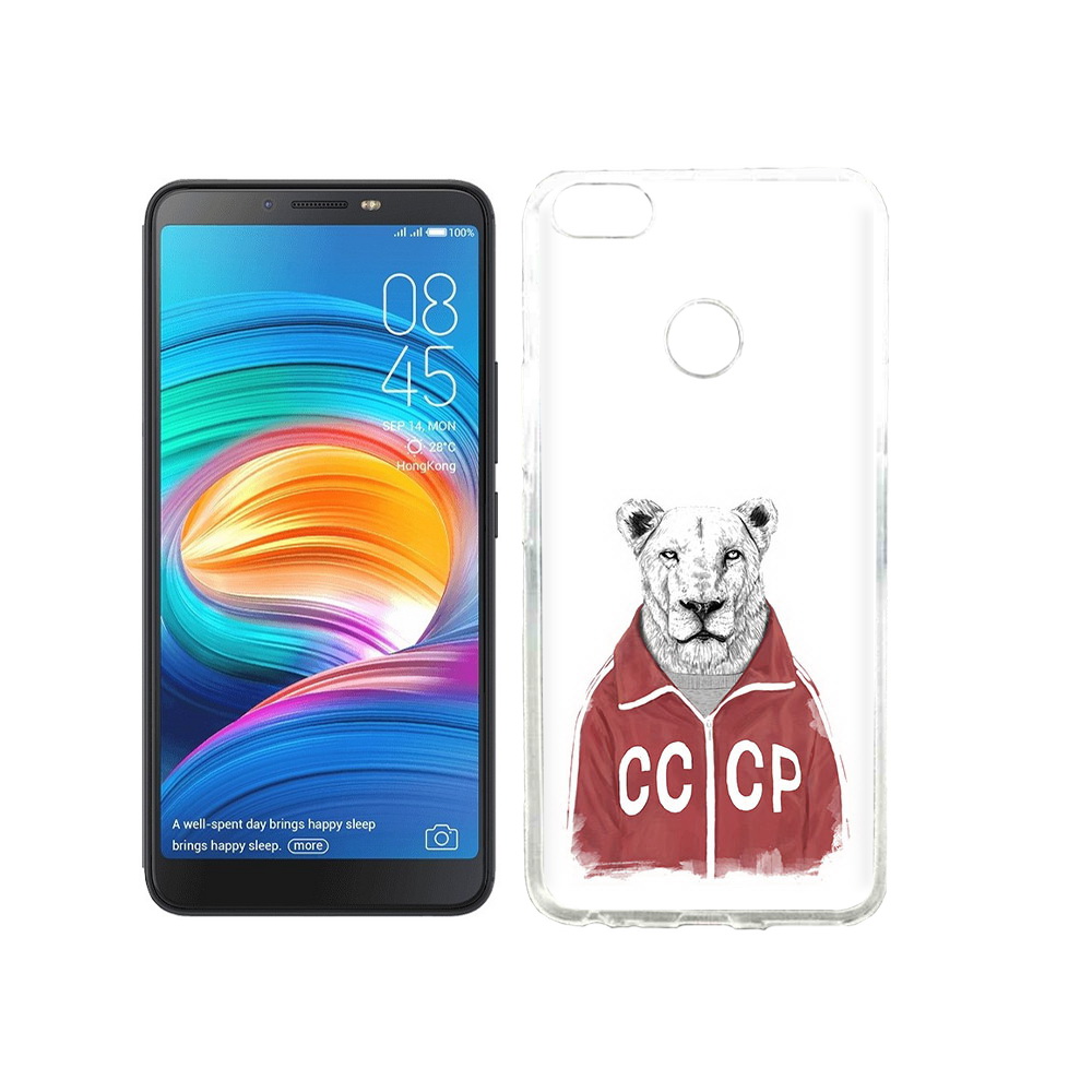 

Чехол MyPads Tocco для Tecno Camon X львица ссср, Прозрачный, Tocco