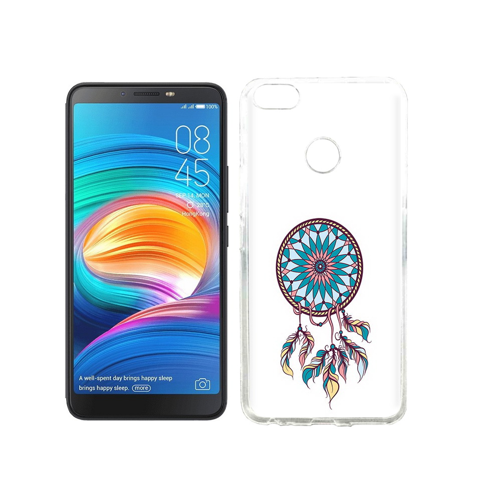 

Чехол MyPads Tocco для Tecno Camon X ловец снов синий, Прозрачный, Tocco