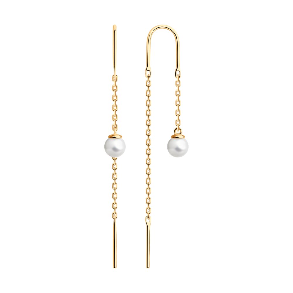 

Серьги из серебра Diamant 93-323-01495-2, жемчуг культивированный, 93-323-01495-2