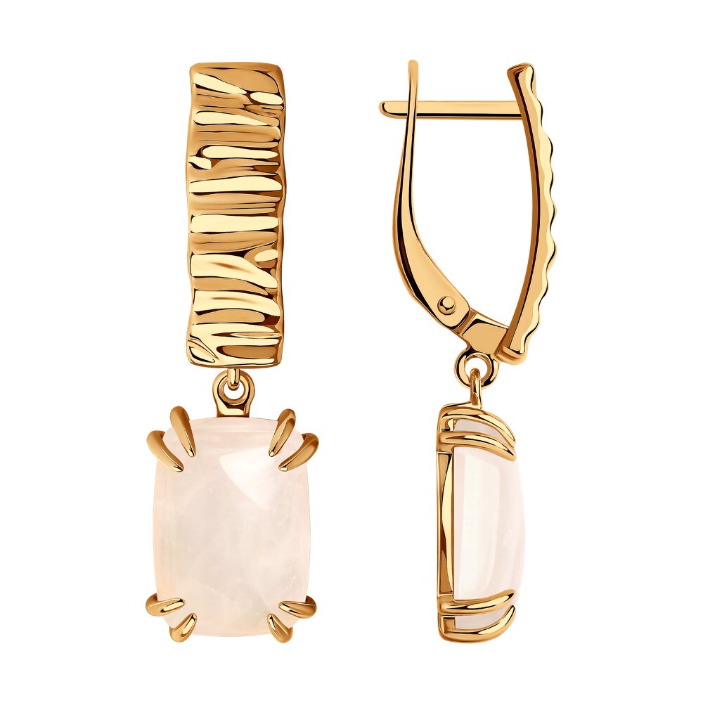 

Серьги из серебра с кварцем Diamant 93-321-00961-2, 93-321-00961-2