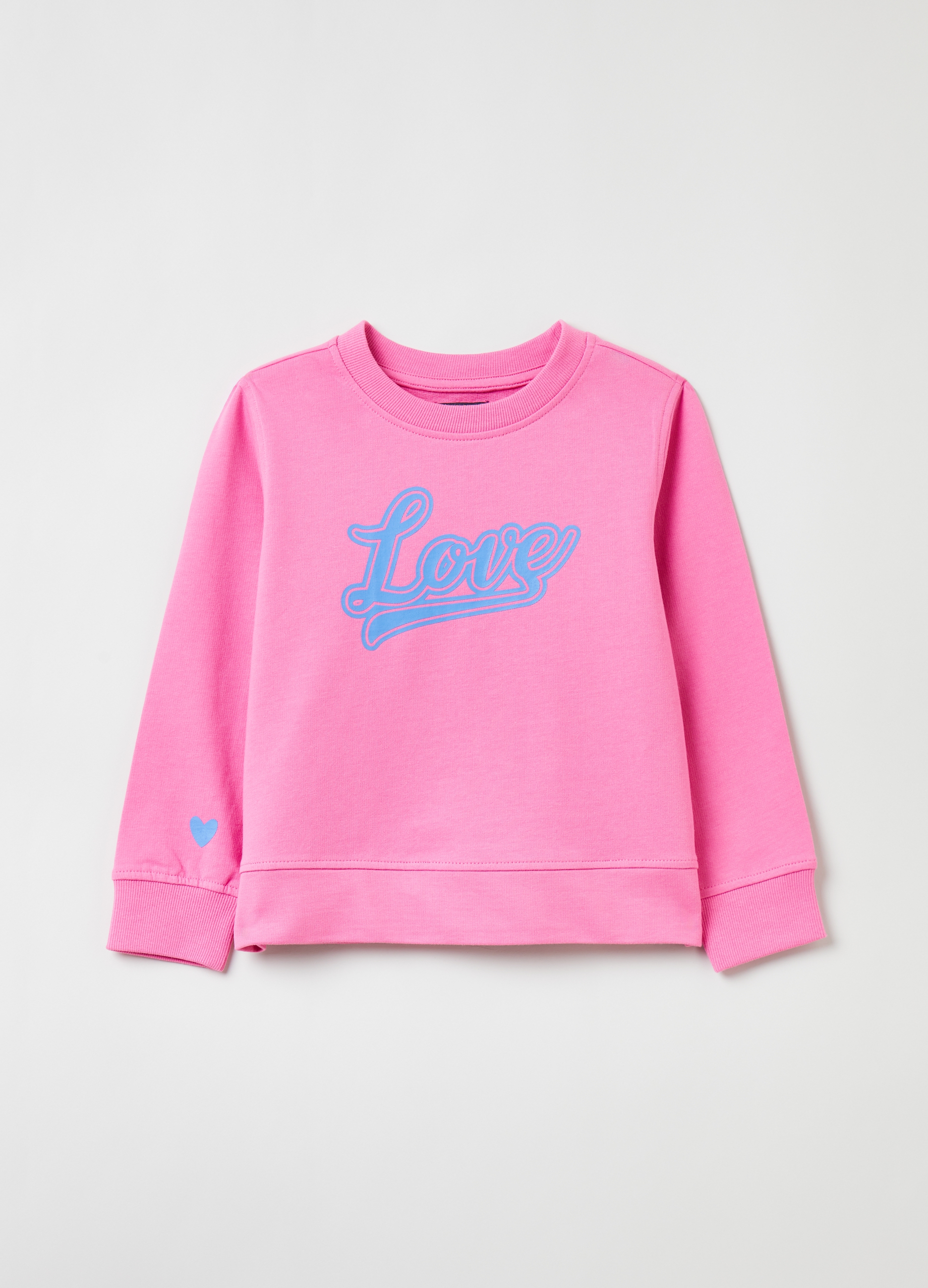 Фуфайка OVS для девочек, розовая, 3-4 лет, 1843535 комплект трикотажный для девочек майка шорты фуфайка футболка