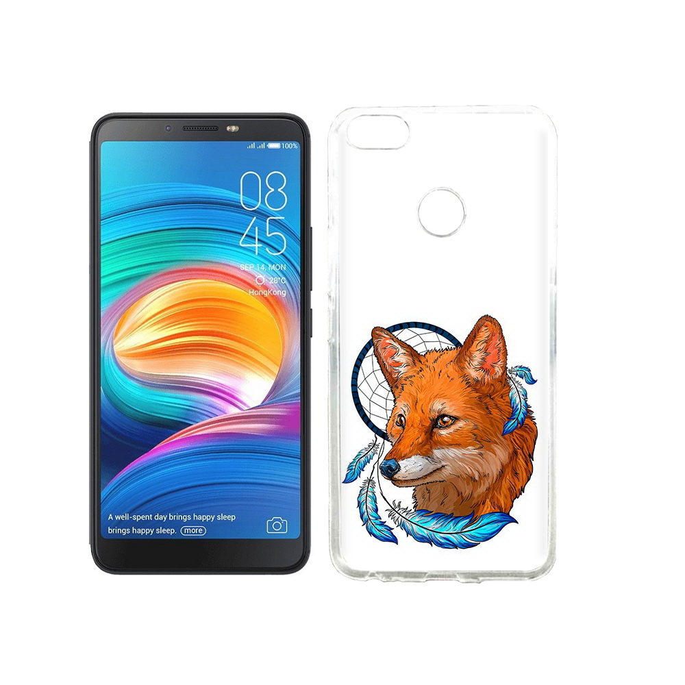 

Чехол MyPads Tocco для Tecno Camon X лиса и ловец снов, Прозрачный, Tocco