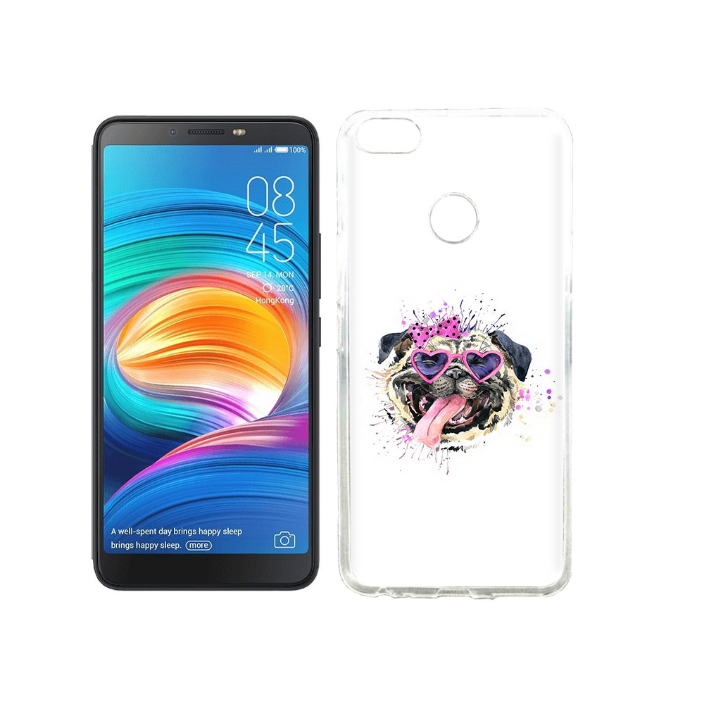 

Чехол MyPads Tocco для Tecno Camon X Веселая собака, Прозрачный, Tocco