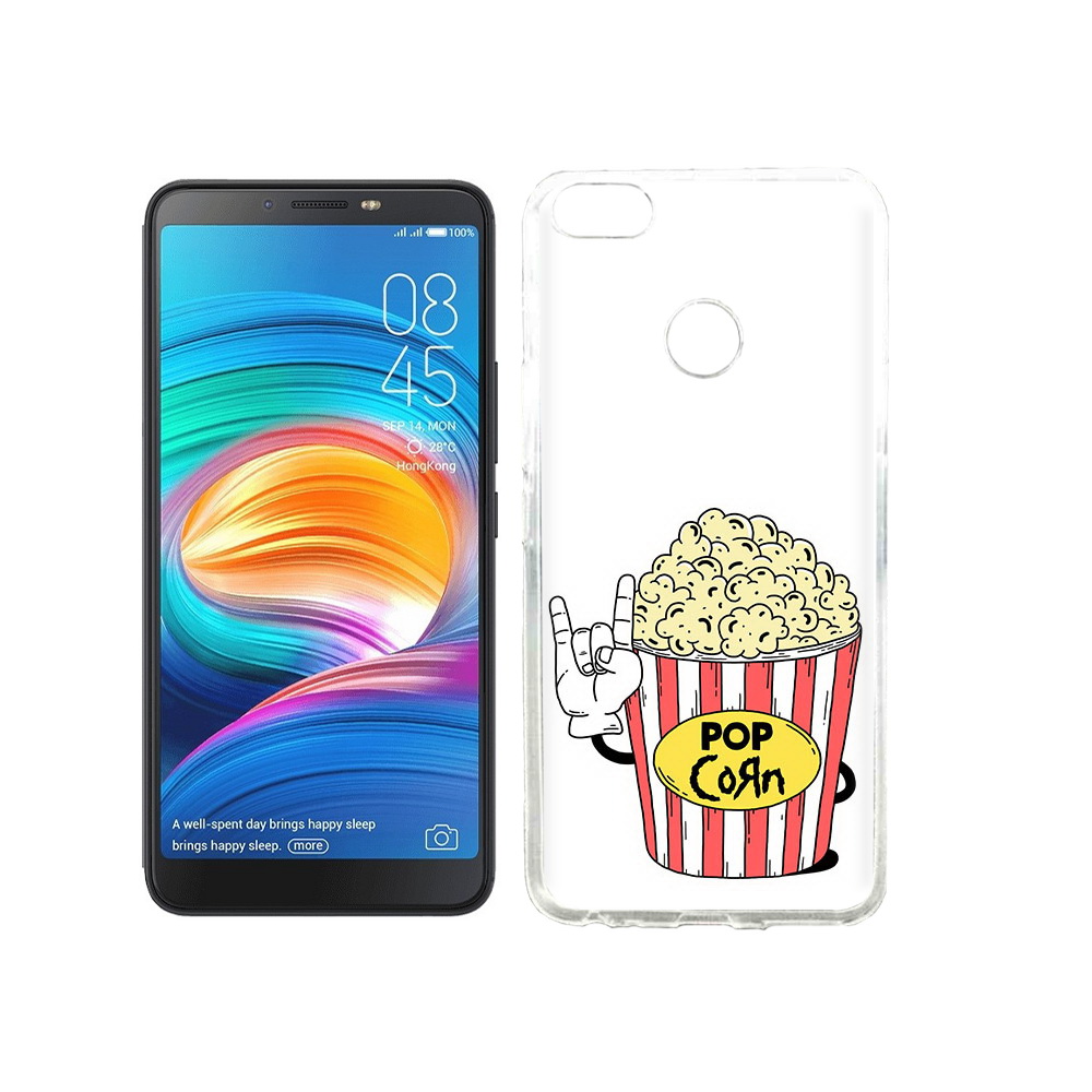 

Чехол MyPads Tocco для Tecno Camon X крутой попкорн, Прозрачный, Tocco