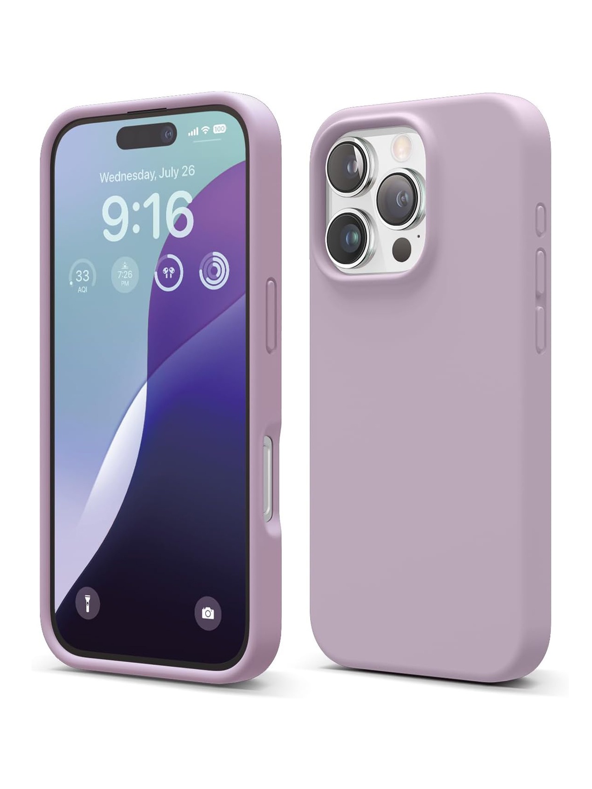 

Чехол Elago для iPhone 16 Pro Max силиконовый Liquid silicone с Soft touch, Soft Purple, Фиолетовый