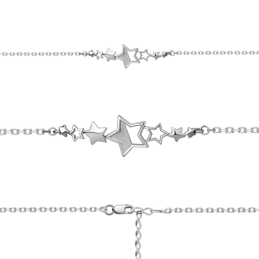 

Браслет из серебра Aquamarine Aquamarine 74618_925_р р. 16, 74618_925_р