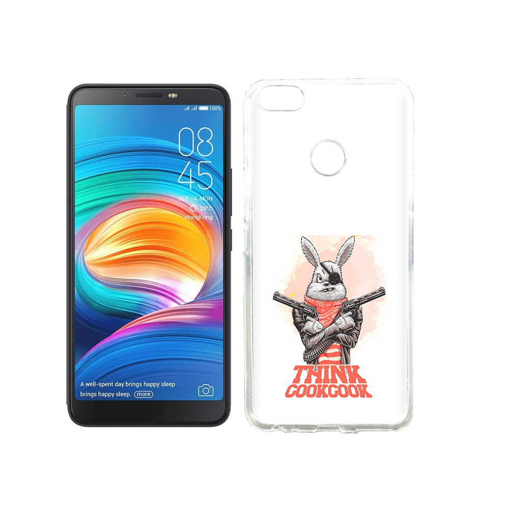 

Чехол MyPads Tocco для Tecno Camon X кролик пират, Прозрачный, Tocco