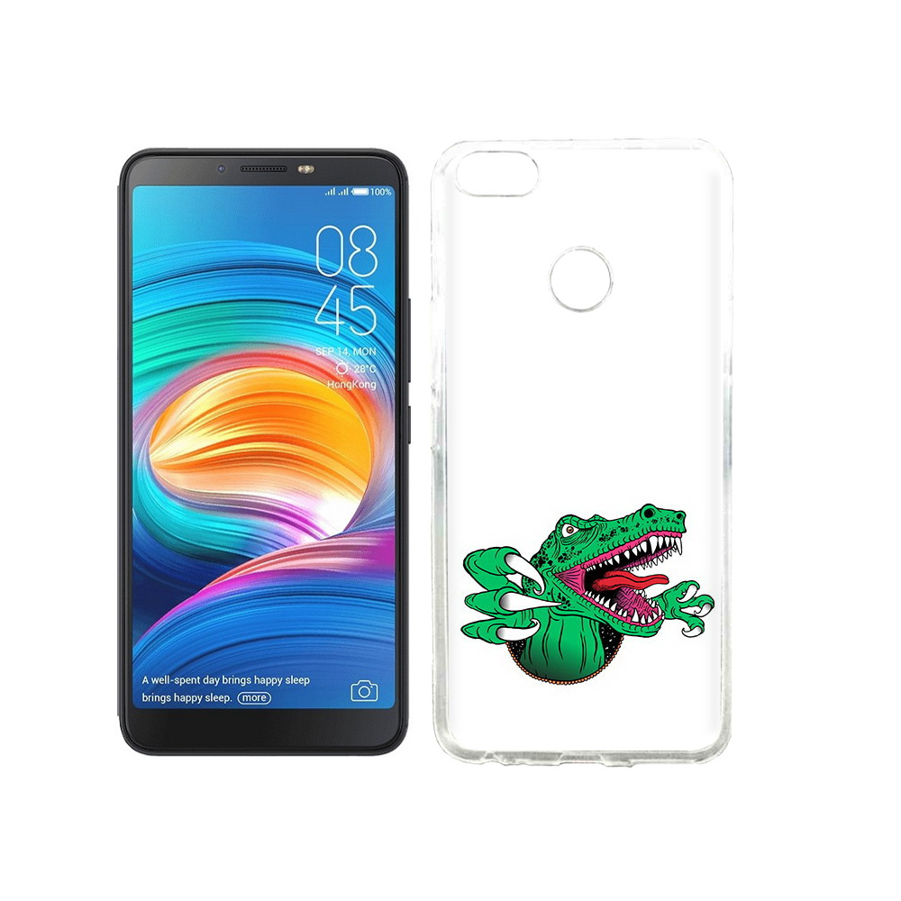 

Чехол MyPads Tocco для Tecno Camon X крокодил, Прозрачный, Tocco