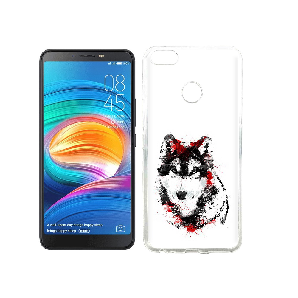 

Чехол MyPads Tocco для Tecno Camon X кровавый волк, Прозрачный, Tocco