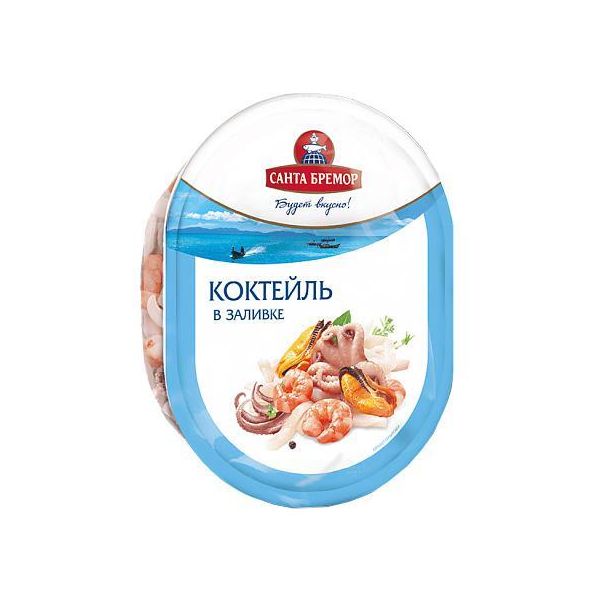 

Коктейль из морепродуктов Санта Бремор Классик в масле 180 г