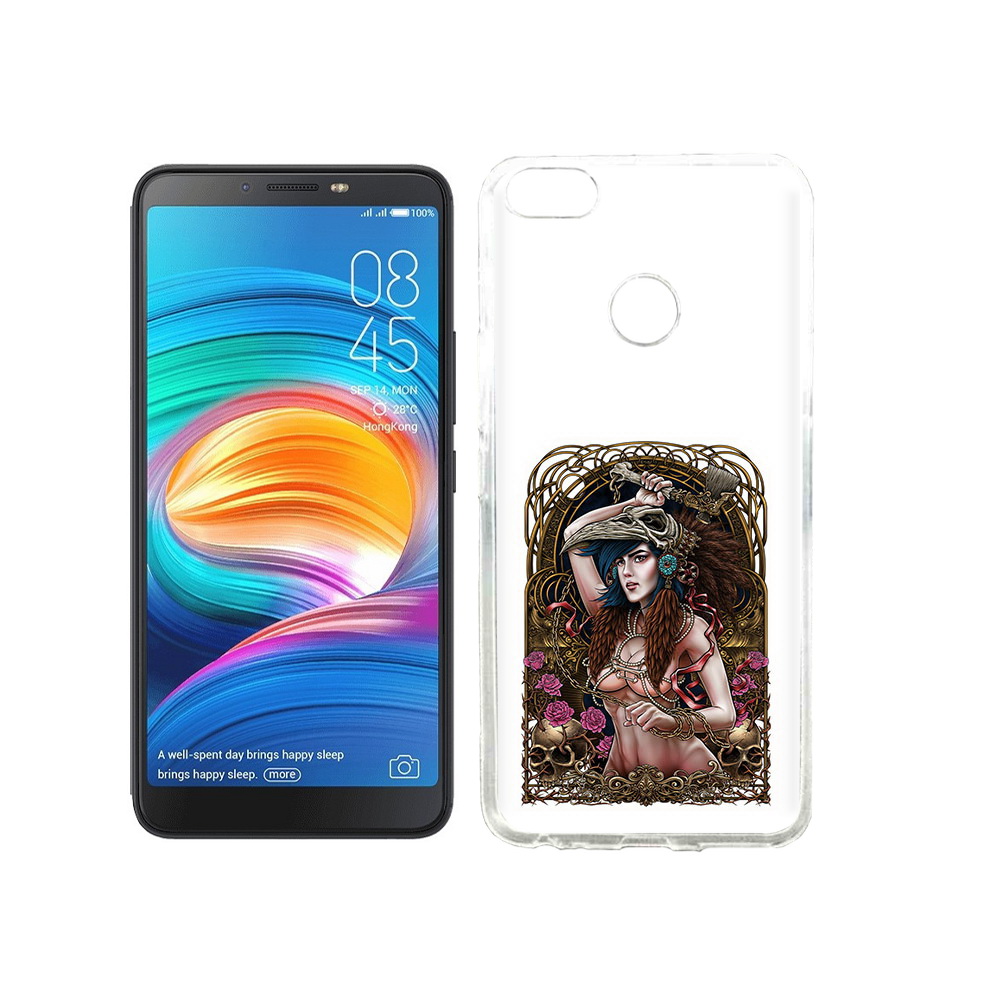 

Чехол MyPads Tocco для Tecno Camon X красивая девушка рисунок, Прозрачный, Tocco