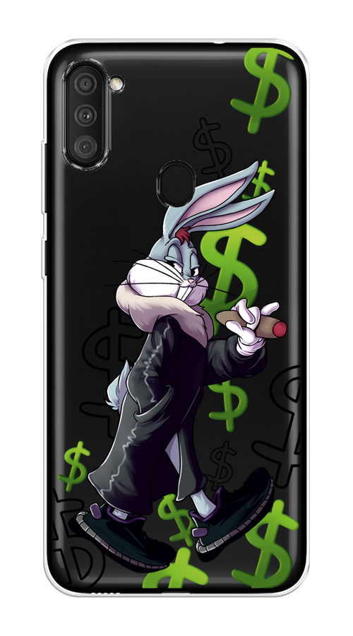 

Чехол на Samsung Galaxy M11/A11 "Rich Bugs Bunny", Зеленый;черный;голубой, 2100650-6