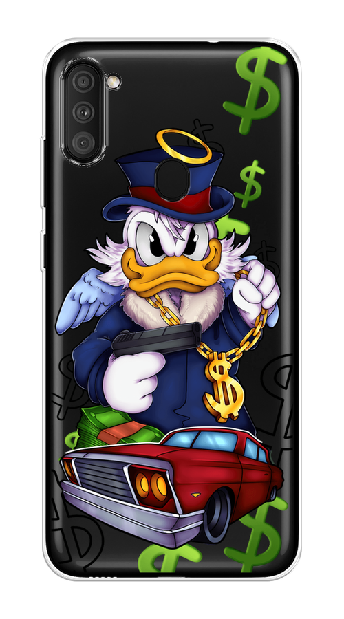 

Чехол на Samsung Galaxy M11"Scrooge McDuck with a Gold Chain", Красный;синий;белый, 2100650-6