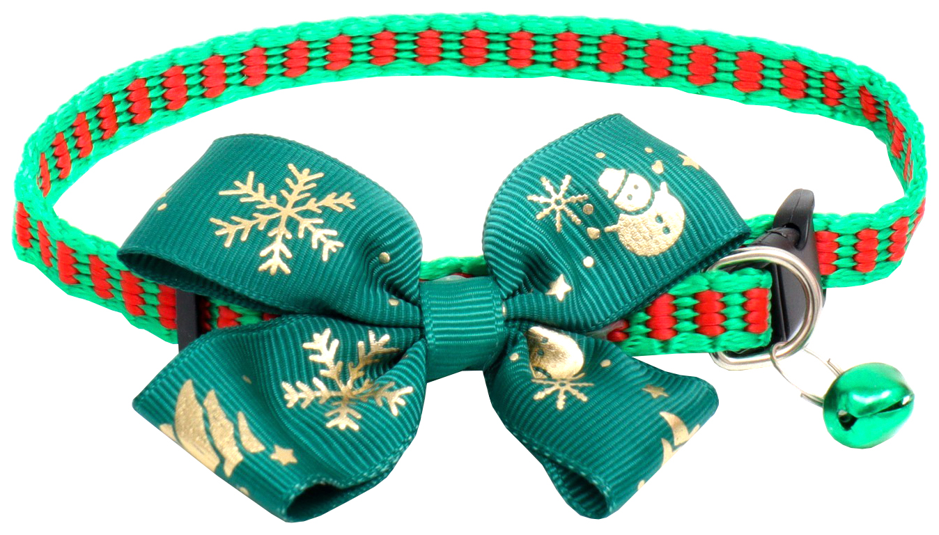 

Ошейник Зима, 30 х 1 см, капрон, зелёный, Зима