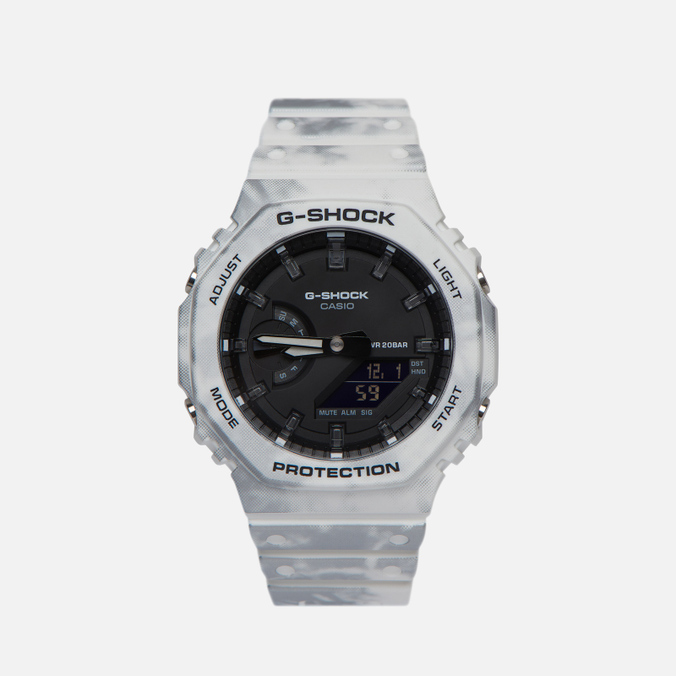 фото Наручные часы мужские casio g-shock gae-2100gc-7aer snow camo