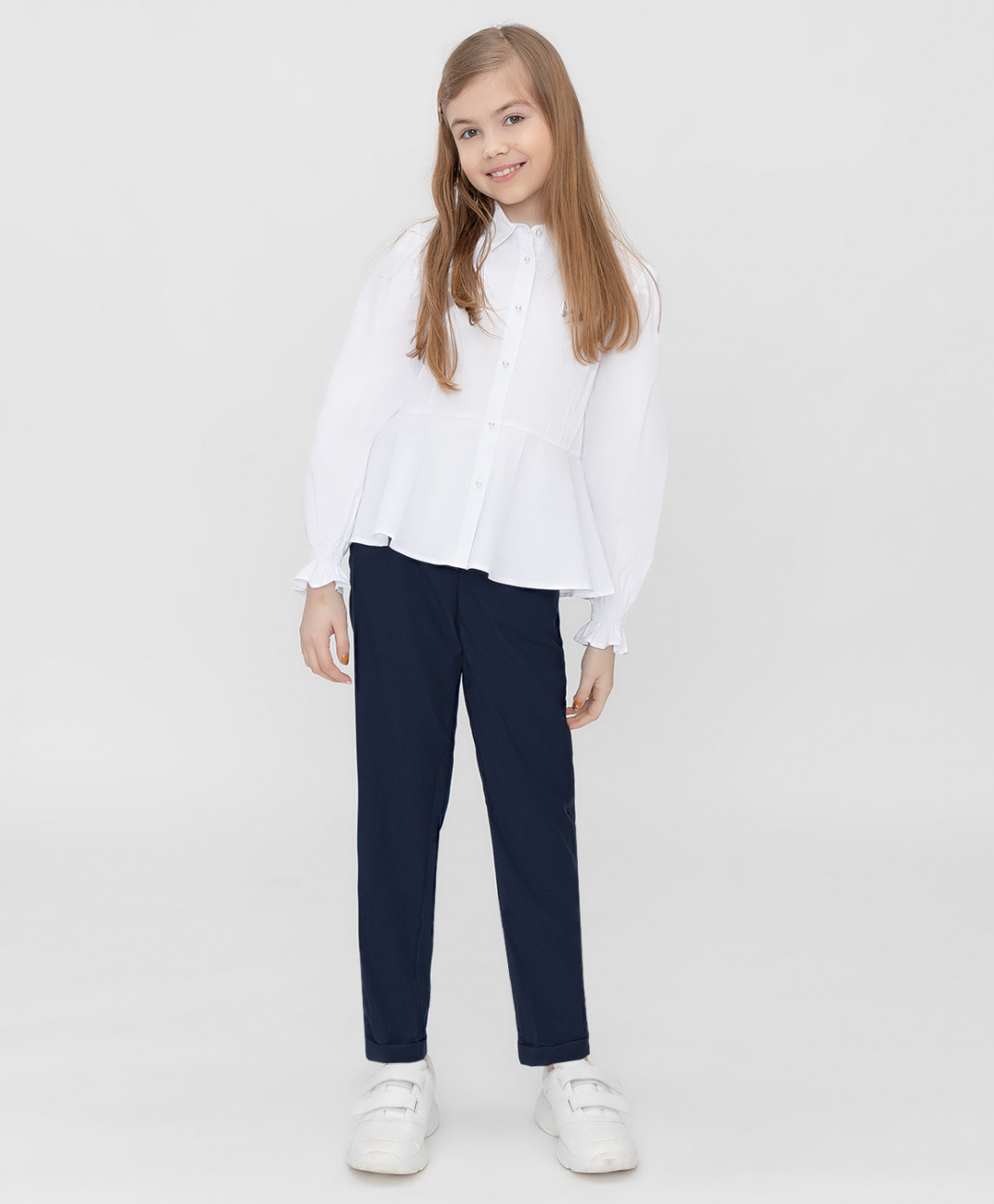 

Брюки детские Button Blue 222BBGS56021000 цв. синий р. 140, 222BBGS56021000
