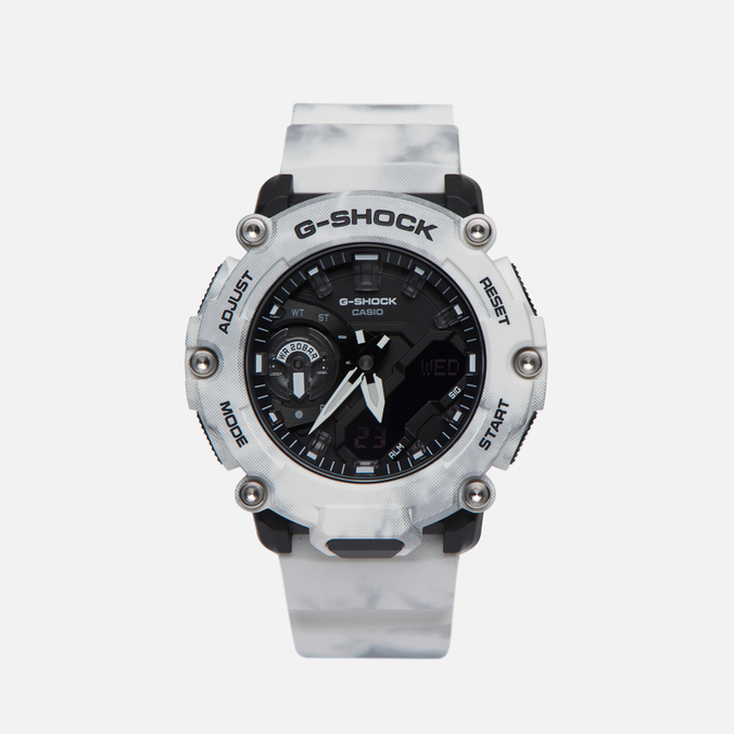 фото Наручные часы мужские casio g-shock ga-2200gc-7aer snow camo